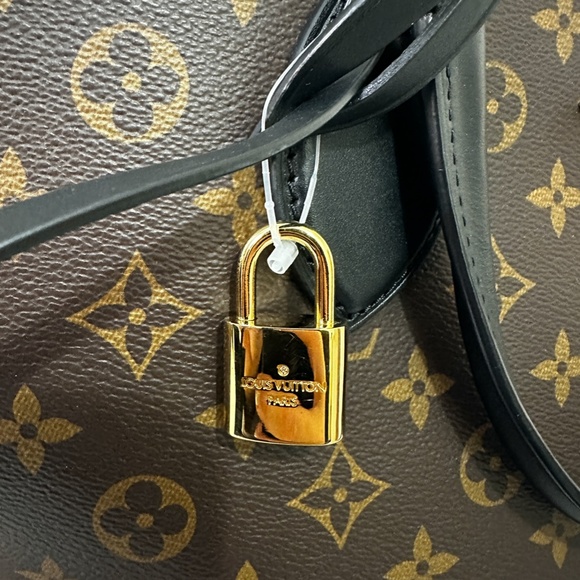 LOUIS VUITTON Monogram Flower Zipped Tote MM Black - Picture 7 of 14